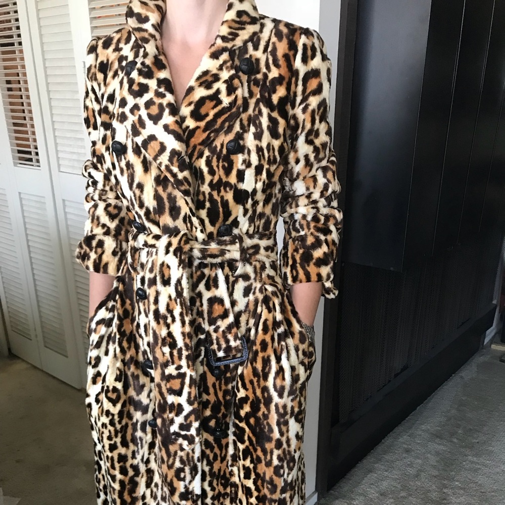 Lamb by Gwen Stefani leopard faux fur coat - Picture 2 of 10